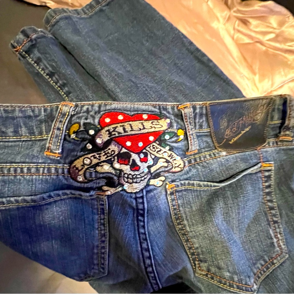W Ed Hardy Jeans—— ♥️ Love ♥️ Kills ☠️ Slowly